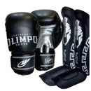 LUVA DE BOXE + CANELEIRA MUAY THAI KICKBOXING PROFISSIONAL