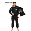 KIMONO FEMININO JIU JITSU, RASH GUARD 100% FORRADO TRANÇADO - PROFISSIONAL