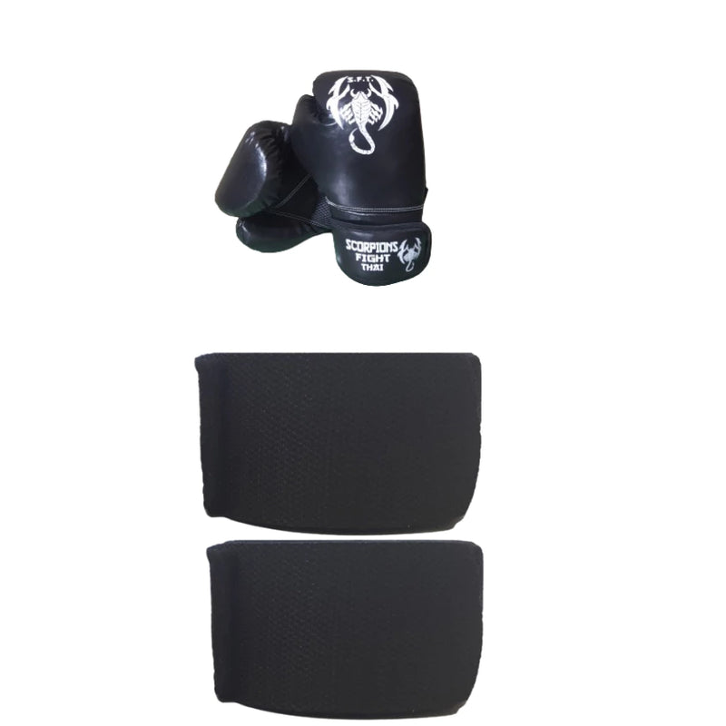 KIT LUVAS DE BOXE + BANDAGENS