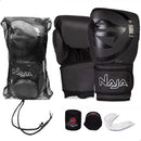 KIT NAJA LUVA BOXE + BANDAGEM + PROTETOR BUCAL + BOLSA - CONJUNTO BLACKLINE - PREMIUM