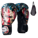 DESEMPENHO ELEGANTE: LUVA PROFISSIONAL FHERAS PARA MUAY THAI, MMA E BOXE - EDIÇÃO EUA ESTADOS UNIDOS